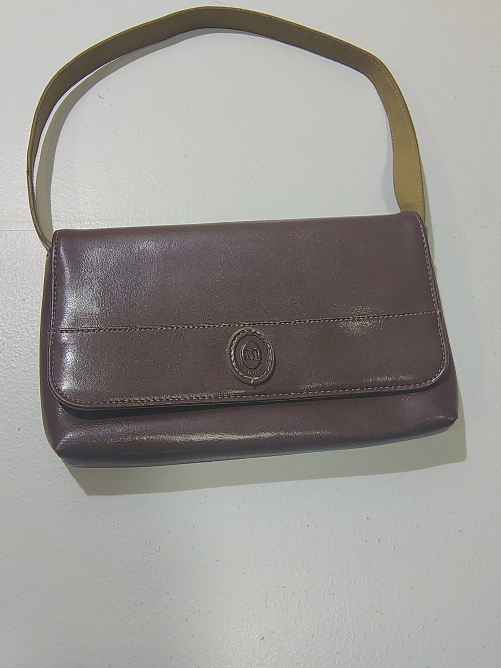 Mondani NY Simulated Leather Bag in Dark Brown Y2K